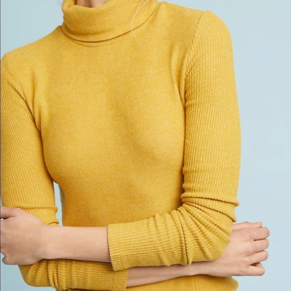 Anthropologie Saturday/Sunday Brushed Fleece Turtleneck